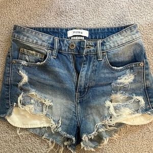 pistola jean shorts size 25